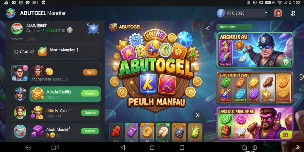 Tampilan utama ABUTOGEL dengan fitur-fitur Utility yang mudah diakses.