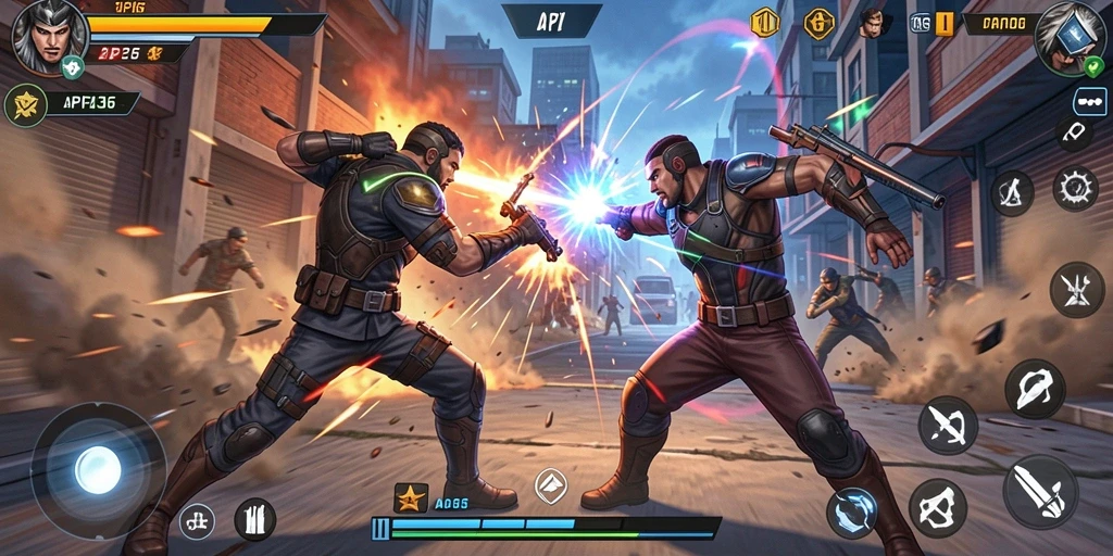 Gambaran gameplay seru di API36 dengan aksi pertarungan yang mendebarkan.