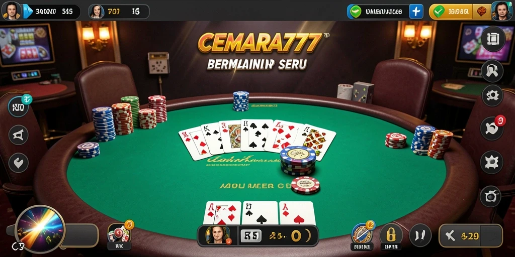 Tangkapan layar CEMARA777 menampilkan keseruan bermain Poker secara real-time.