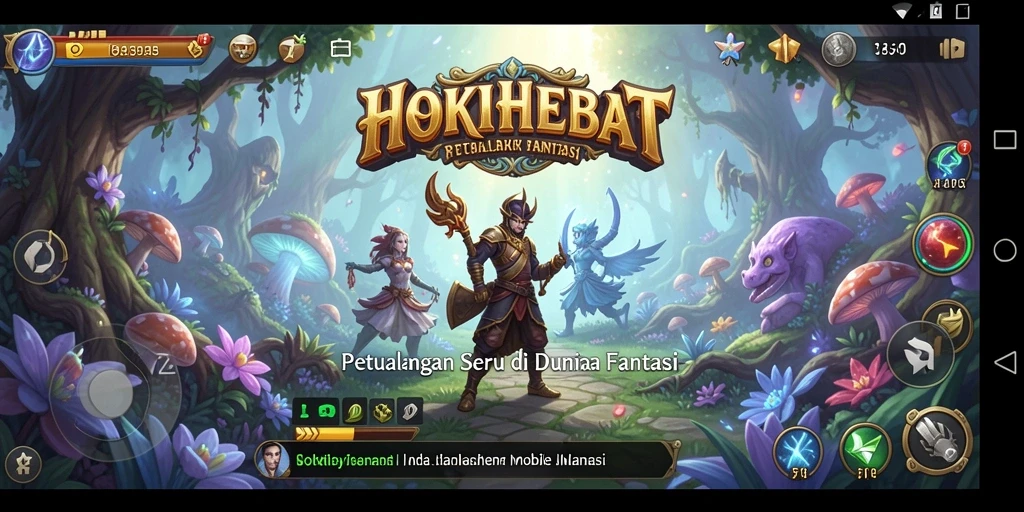 Tampilan gameplay HOKIHEBAT yang menakjubkan di dunia petualangan.