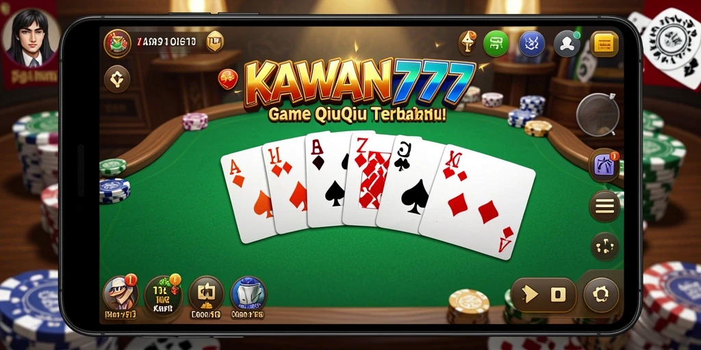 Screenshot gameplay KAWAN777 menampilkan keseruan bermain QiuQiu.