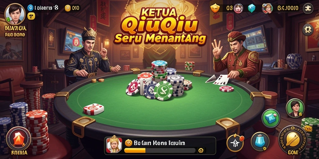 Screenshot KETUA menampilkan gameplay QiuQiu yang seru.