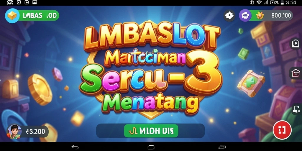 Screenshot utama LMBASLOT menampilkan gameplay seru dan dinamis dari game Match-3.