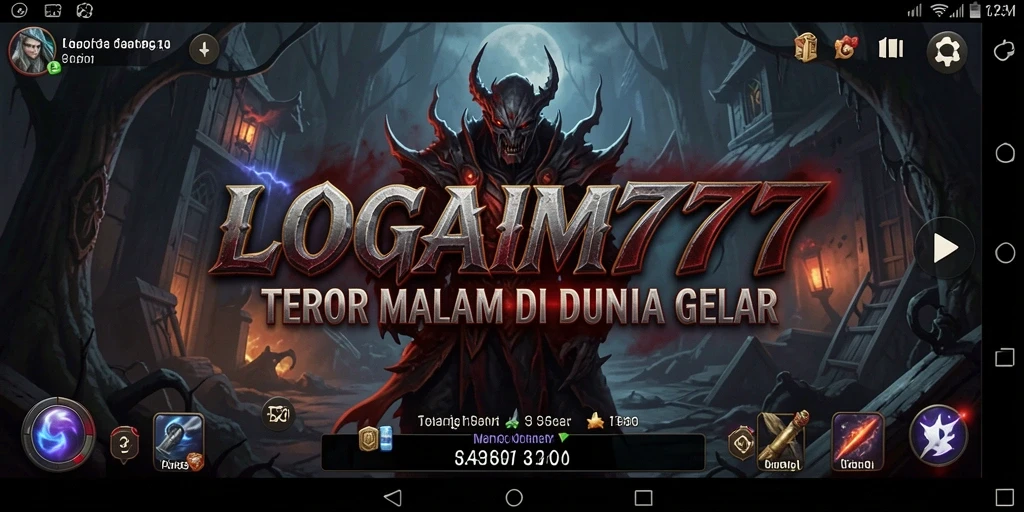 Tampilan gameplay LOGAM777 yang mencekam dan menegangkan, cocok untuk penggemar horror.