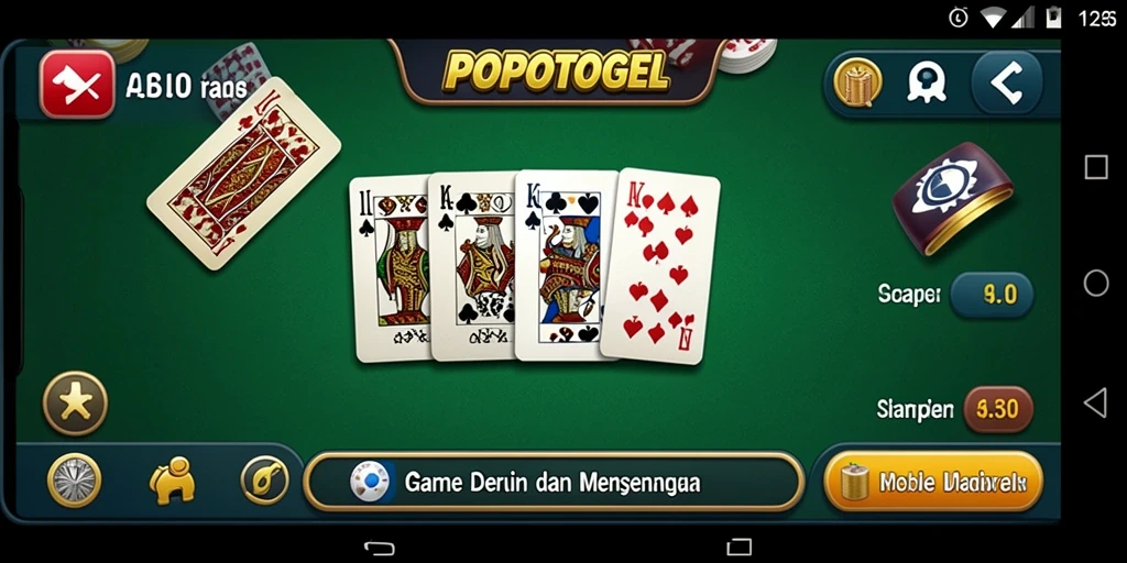 Tampilan gameplay seru di POPOTOGEL dengan aksi domino yang menantang.
