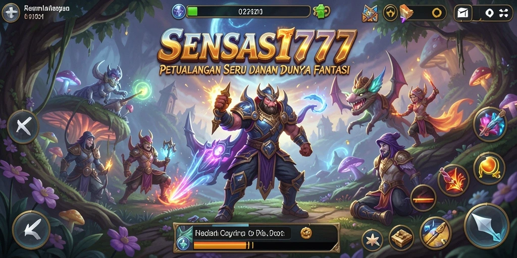 Screenshot gameplay SENSASI777 menampilkan aksi petualangan yang mendebarkan.