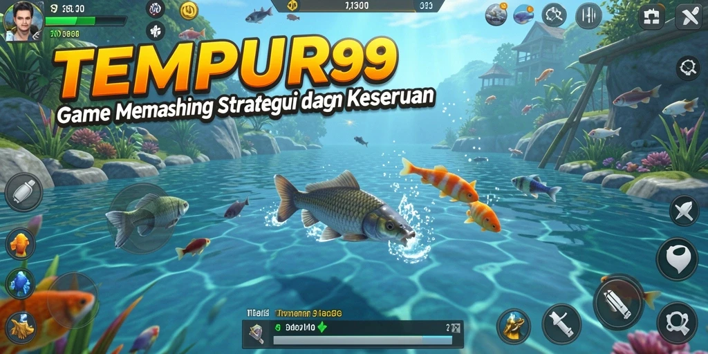 Tangkapan ikan besar di gameplay TEMPUR99 yang menegangkan.